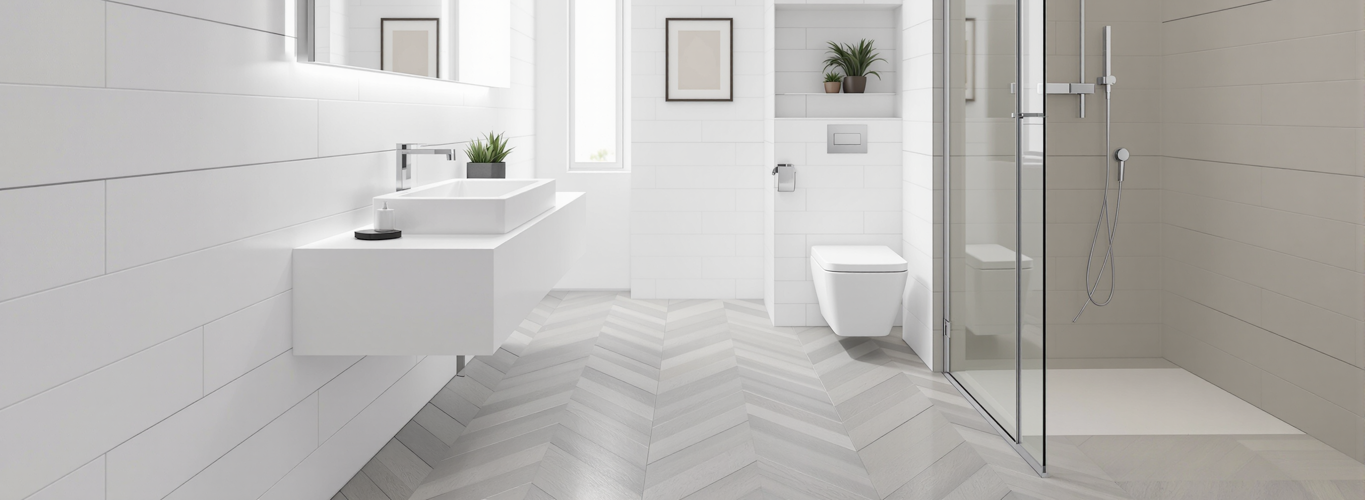 bagno lungo e stretto
